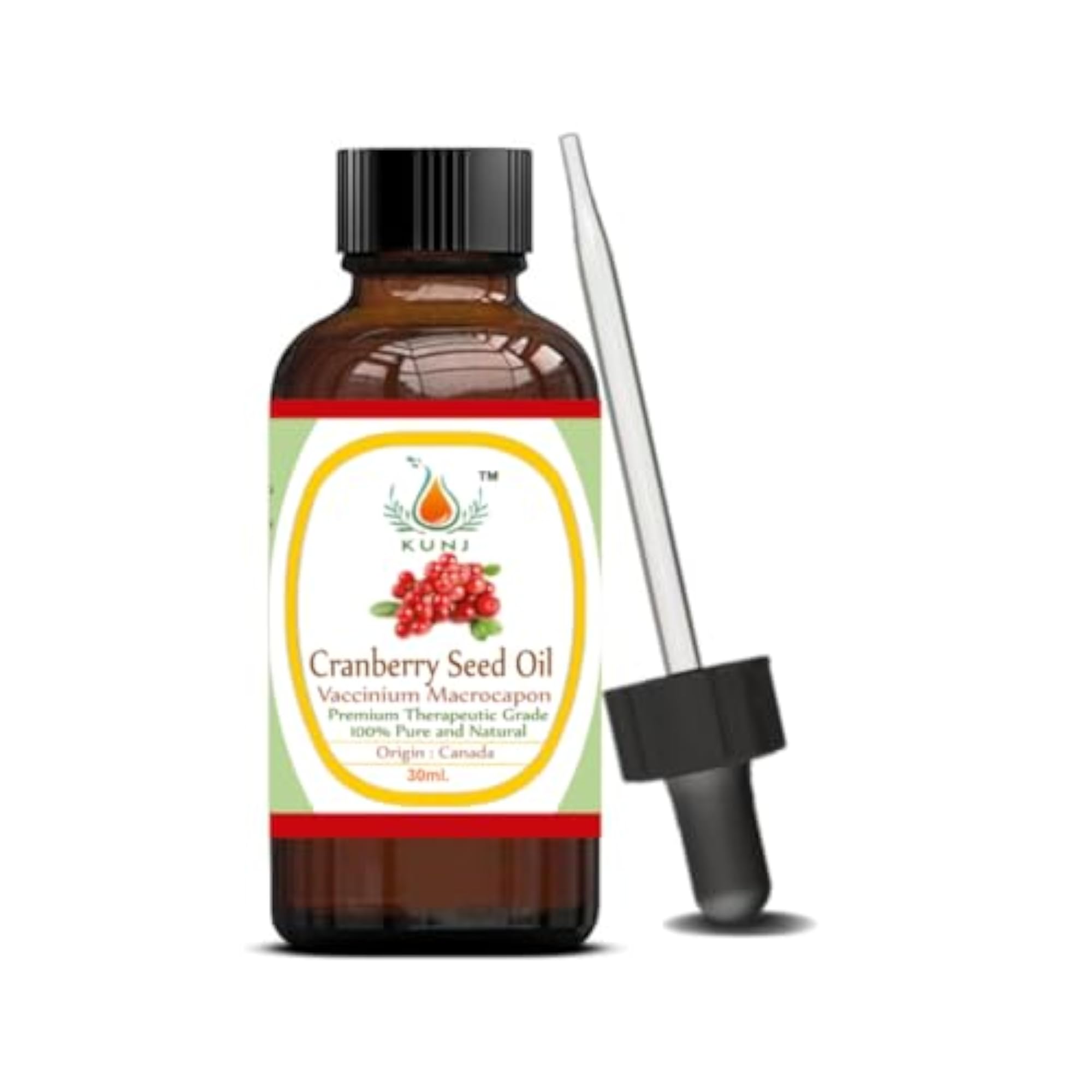 KUNJ Cranberry Seed Oil, 100% Pure