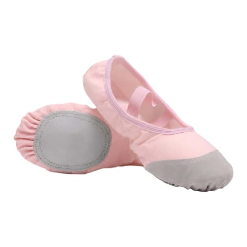 GICIR Zapatillas de Ballet de Lona, Slip on para Clase y Escenario