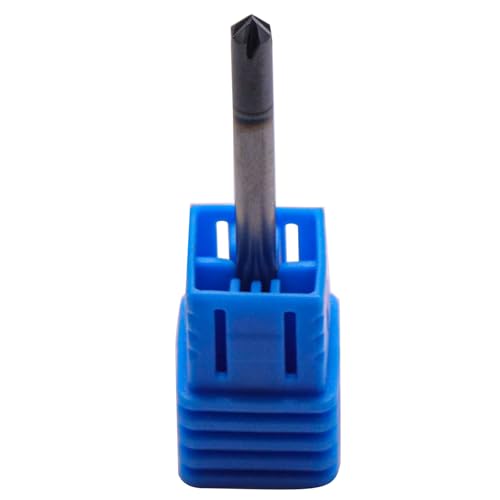 Image of BestParts High Performance 5Pcs Solid Carbide End Mill, Chamfer Mill - Double End - AlTiN Coated, 4 Flute, 90 Chamfer Angle, 1 /8 inch Cutting Diameter, 1 /8 inch Shank Diameter, 1-1 /2 inch Overall Length
