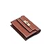 Sea Marie Designs Women’s Kelly Accordion Card Holder Genuine Leather Card Case and Wallet for Everyday Organization, Travel Friendly, Minimalist Fashion Style and Gift for Women - Brown
