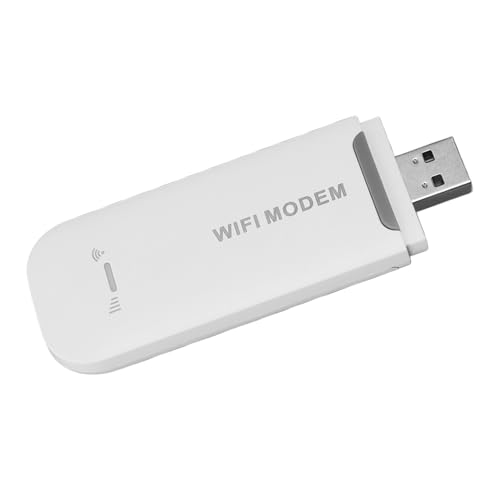 Image of Dioche 4G LTE Portable WiFi Hotspot with SIM Slot Compact Travel Router for 10 Devices Fast USB Powered Internet Anywhere Secure Sharing for Phones Laptops Tablets (White)