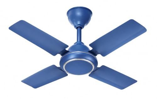 Image of haneul!!Ceiling Fan!!4 Blade!!High Speed!!600MM!!Small Size!!24Inch!!Smoke Blue!!Made in India