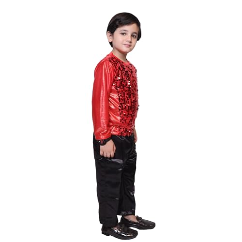Image of Kaku Fancy Dresses Lycra T-Shirt For Kids, Dance Costume For Boy & Girls