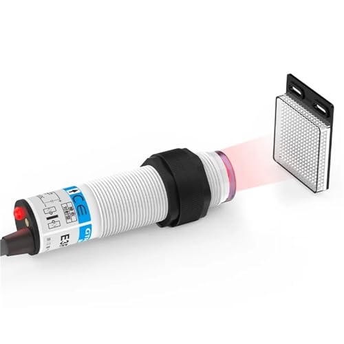 Sensor fotoeléctrico de 2 metros con salida PNP NC para detección industrial con reflector