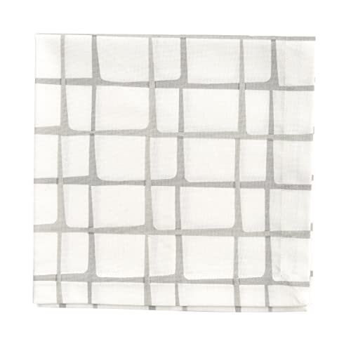 Set de 4 servilletas cuadradas grises Split P miniatura 2