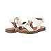 Kassie Daniel ~ RAIN-2 ~ KIDS/CHILDREN/GIRLS Casual Open Toe Single Band with Elastic Ankle Strap Buckle Fashion Slide Flat Sandal (WHITE, 13)