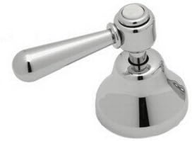 Rohl A3717XMAPC Ac414X-Tcb A3717Xm Verona Deck Mounted 3-Port, 2-Direction Diverter Trim Only with Metal, Polished Chrome