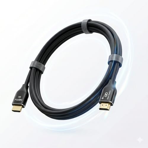 Image of Atom Basics 1.8m High-Speed HDMI Cable 2.0 | 4K 120Hz 18Gbps HDR | Ultra HD 2160p Gold-Plated Cord for PS5, Xbox Series X, PC Monitor, Apple TV, Laptop, Soundbar, Projector