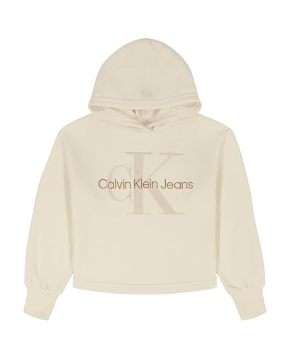 Calvin Klein Girls' Long Sleeve Popover Fleece Hoodie...