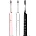Electric Toothbrushes Adults Rechargeable Toothbrush with 4 Brush Heads and 6 Cleaning Modes Low Noise Whiten Toothbrush Smart Timer Longer Life for Women Men Gift Style1