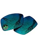 Raydi Polycarbonate Replacement Lenses for RayBan Liteforce RB4179 62mm Square Sunglasses - Emerald Green Mirror - Polarized