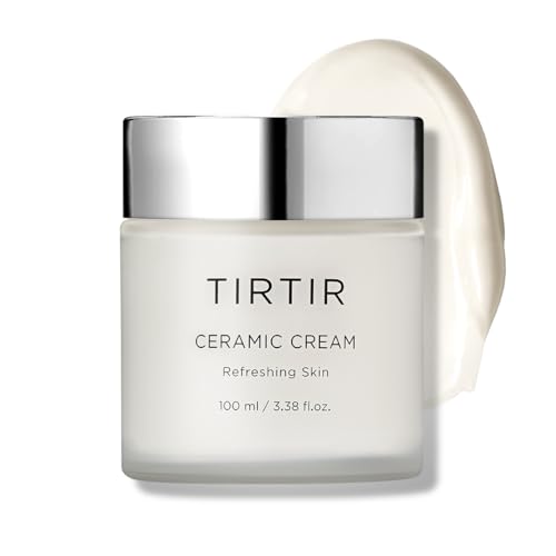 TIRTIR Natural Ceramide Cream | Deep moisturizer for Glass Skin, Polyglutamic acid, Centella Asiatica Extract, Skin barrier, Lightweight, Mild, Nature derived ingredients, Dry skin, Korean skincare