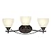 Westinghouse Lighting, Oil Rubbed Bronze 6303500 Elvaston Four-Light Indoor Wall Fixture, Finish with Frosted Glass