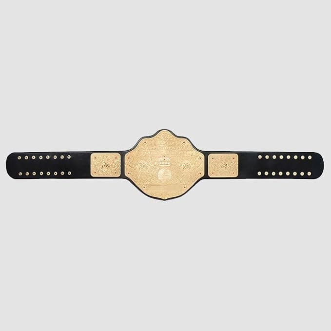 Big Gold 2mm Championship Title Belt Replica, World Heavyweight Wrestling Belt Adult Size for Men, Women