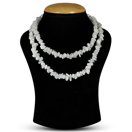 Image of Reiki Crystal Products Certified Natural Crystal Stone Chip Mala Necklace Collection for Men & Women, Reiki Energized Gemstone Jewellery for Meditation, Yoga, Spiritual Styling & Everyday Wear, Multiple Stone Variants