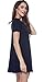 Alexander + David A+D® Womens Loose Flowy Shortslv Crewneck Tunic Dress (S-3X) (Black, X-Large)