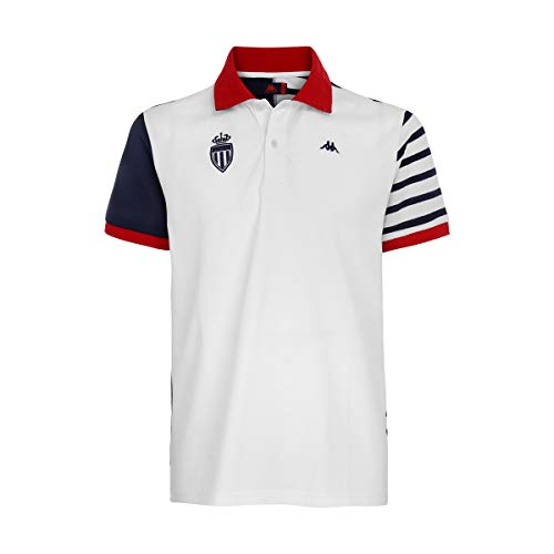 Kappa AUBIN T-shirt Homme Blanc/Bleu/Rouge