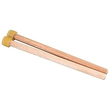 Single layer ring of 3.5mm medium hard rubber Specially designed to get the best tone from your steel pan Particularly suited to double second pans 20cm durable hardwood shaft