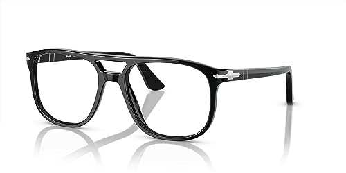 Image of Persol mens Po3329v Greta Aviator Prescription Eyewear Frames