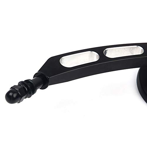 Triclicks Motorcycle Rear View Side Mirrors For Harley Road King Sportster Street Glide Electra Glide Dyna Softail Road Glide 1982-2019, 1 Pair, Black Rearview #TOP6