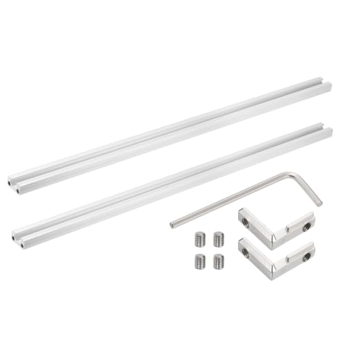 DTGN 2 Pack 1020 Aluminum Extrusion Profile 15.75"/400mm 10x20mm, Silver