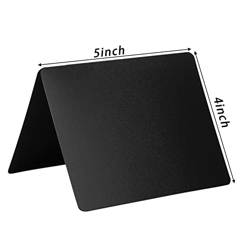 Soujoy 24 Pack Mini Chalkboard Signs For Food, 5'' X 4'' Table Tent Label, Party Buffet Food Label For Liquid Markers And Chalk, Plastic Message Board For Bakery, Wedding #TOP1