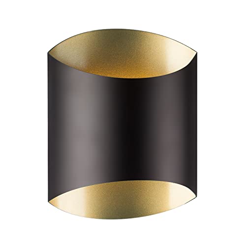 Kuzco Lighting Preston - 9W LED Wall Sconce-10 Inches Tall and 8 Inches Wide-Black Finish