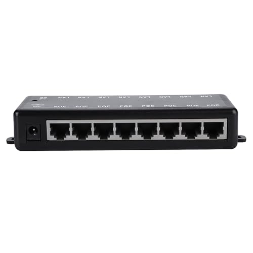 Cyrank POE Adapter, Switch Inyector POE de 8 Puertos 12V-48V para Red con Suministro Directo miniatura 5