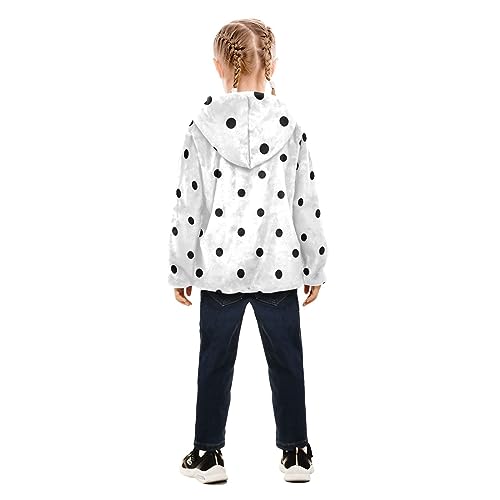 Image of Aflyko Boys Fleece Coat Blue Zip-Up Hoodie Girls Outerwear Kids Hooded Jacket 3-10T