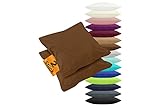 Photo Gallery npluseins 2er pack kissenbezüge aus jersey-baumwolle in unifarbenem design 1179.1539, ca. 80 x 80 cm, schoko Photo Gallery npluseins 2er pack kissenbezüge aus jersey-baumwolle in unifarbenem design 1179.1539, ca. 80 x 80 cm, schoko