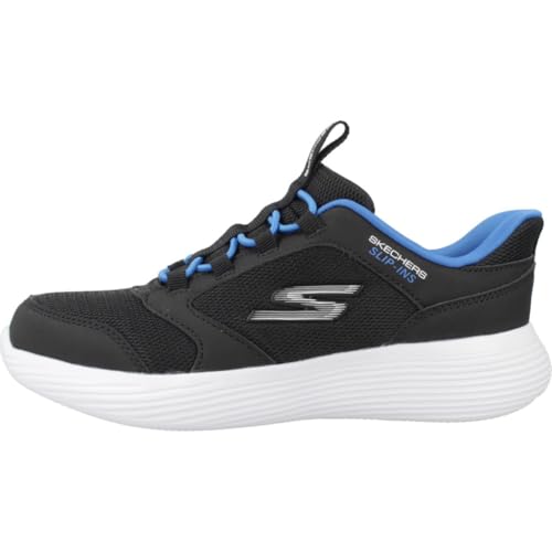 Skechers Garçon Go Run 400 V2 Turbo-Brisk, Black Synthetic Textile Royal Trim, 29 EU