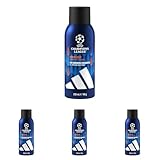 adidas UEFA Champions League PRO PLAYER Edition - Déodorant Spray Pour Le Corps 150 ml (Lot de 4)