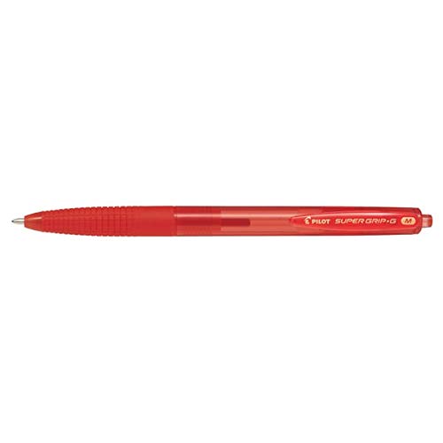 Pilot Supergrip G - Bolígrafo retráctil, punta de 1,0 mm, color rojo