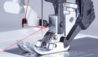 Close-up of PFAFF IDT system presser foot