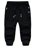  ROBO Pantalon de Sport Homme Casual Jogging Pantacourt Slim Stretch Respirant