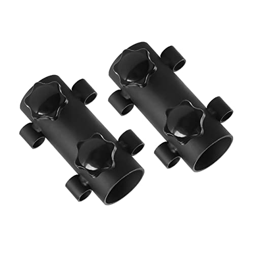 HEMOTON 2pièces Tube Fixe pour Tige Auvent Support De Tige Tube De Fixation pour Mât De Tente Coupe-Vent Portable Adapté pour Auvents Et Tentes