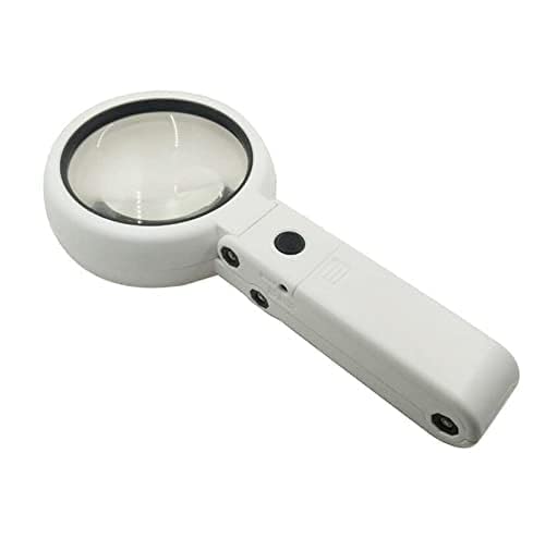 Magnifiers, Magnifying Glass 5 Times Led USB Desktop Table Lamp Reading Magnifying Glass Led PCB Welding Mobile Phrepair Hand-Held 5X Gift Magnifier