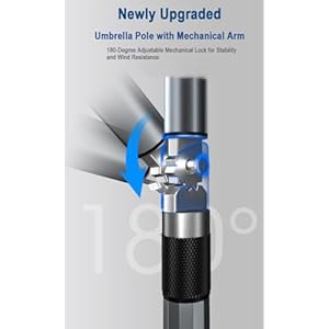 79ft windproof beach umbrellauv protection portable umbrella with sand anchortilt aluminum pole carry bag for beach patio garden outdoor fishing  urban country home decor