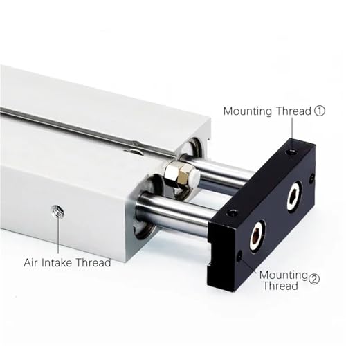 Vérin pneumatique TN10 pour alignement de précision et course 400mm - 5
