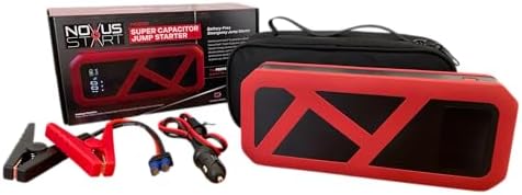 Novus Start Super Capacitor Car Jumper – No Prep Needed, No Internal Battery, Eco-Friendly & Maintenance-Free, No Need to Pre-Charge, 800 Amp Power, Designed for Any 12V Gas Engine