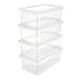 keeeper Aufbewahrungsboxen mit Air Control System, 4-teiliges Set, 4 x 5,6 l, 33 x 19,5 x 12 cm, Bea, Transparent