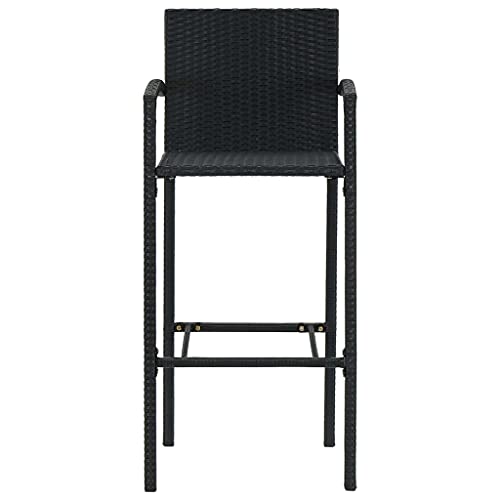Chaises de comptoir en polyrotin imperméable pour bar et bistrot