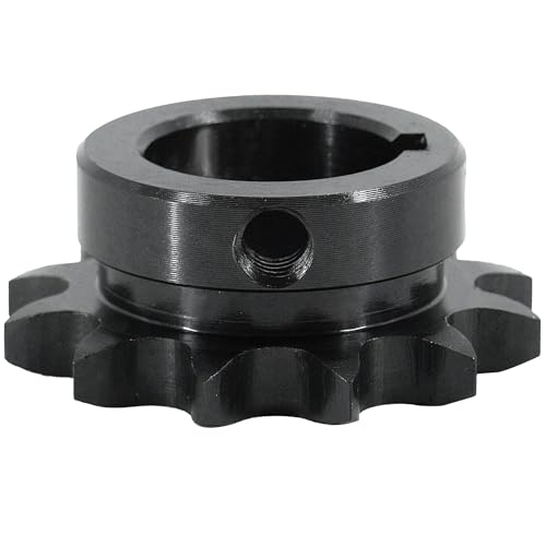 CHR #40 Roller Chain Sprocket, 12 Tooth, 1" Finished Bore, B-Hub Carbon Steel Industrial Drive Sprocket for ANSI 40 Chains, Power Transmission, Conveyor, Agricultural and Manufacturing Equipment