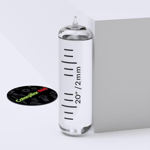 Replacement Level Glass Vial, Spirit Bubble Level, with nib, Accurate, 35mm x 11mm - Transparent Clear
