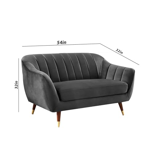 Image of Atticus 2 Seater Sofa for Living Room (Black) Premium Fabric Sofa
