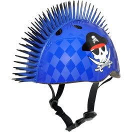 Raskullz C-Preme Eyepatch Pirate Mohawk Fit System Child Helmet, 50-54 cm Size, Blue
