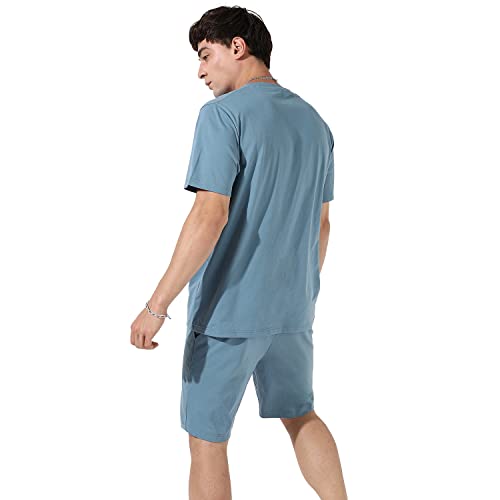 Image of CAHOOT Men's Co-Ord Set For Casual Wear | Quality Stretchable Fabric | Pull On T-Shirt | Pull On Shorts | Clothing Set Crafted With Comfort Fit & High Performance For Everyday Wear