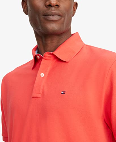 Image of Tommy Hilfiger Mens Short Sleeve Cotton Pique Polo Shirt in Regular Fit
