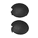 ACROPIX Car Rear Bumper Towing Tow Eye Hook Cover Cap Fit for Smart - Pack of 2 Black