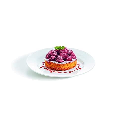 Luminarc Evolution White 18pc Opal Glass Dinner Set Dinnerware Tableware Plates (6X Dessert Plates)